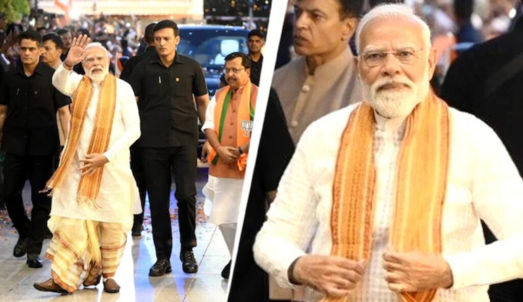 PM's dhuti-panjabi attire for victory speech is a nod to Bengal