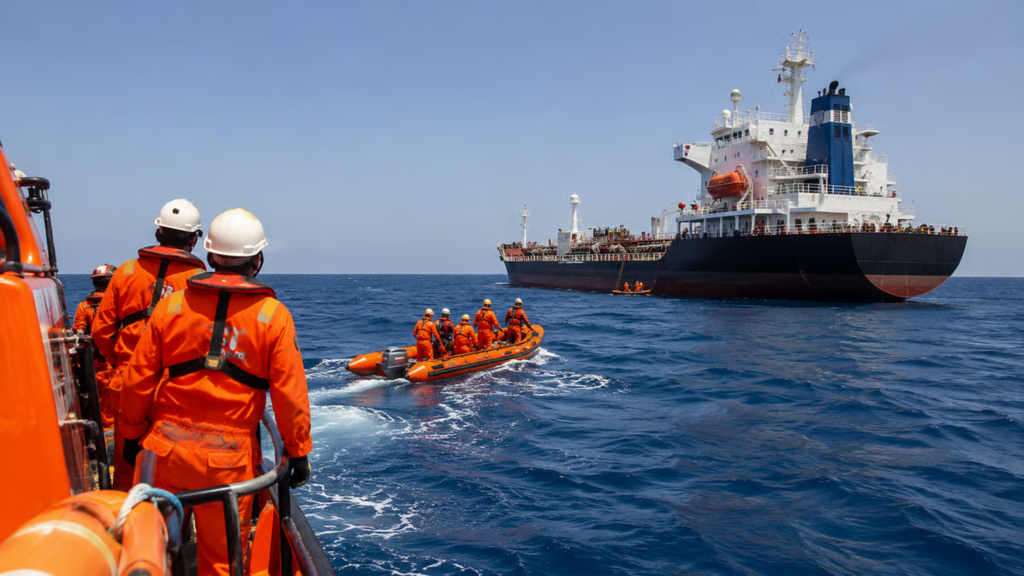 How Authorities Safely Evacuated 14 Indians After a Maritime Emergency Near Oman Authorities Safely Evacuated 14 Indians