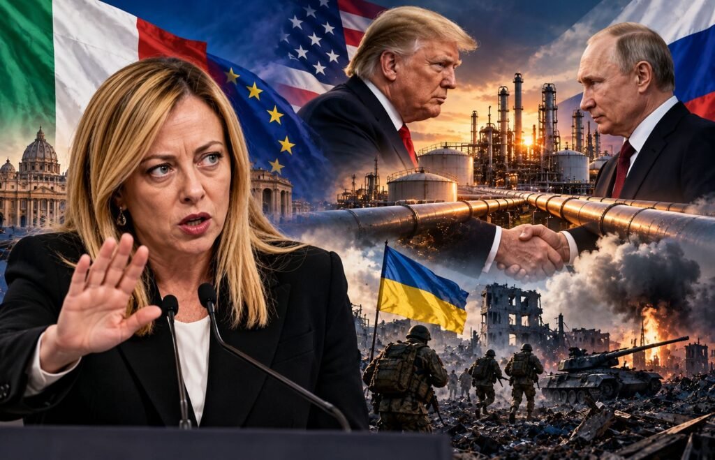 Italy’s Meloni Warns US-Russia Energy Deal Is ‘Very Risky’ for Ukraine War Effort