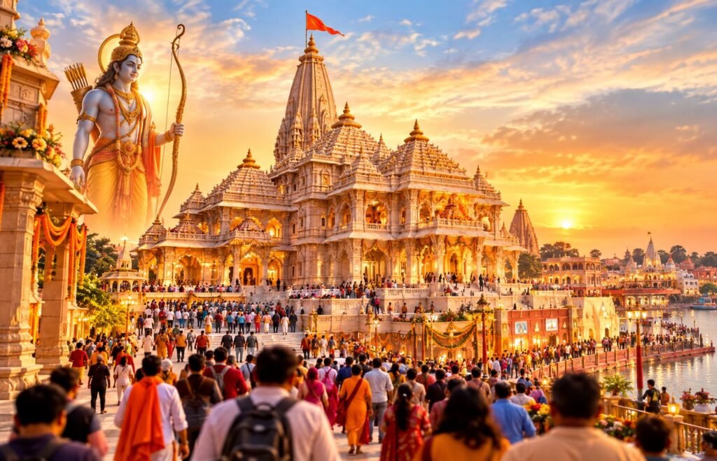 Ayodhya Ram Temple Tourism 2026: 50 Lakh Visitors & Economic Impact Ayodhya Ram Temple Tourism 2026