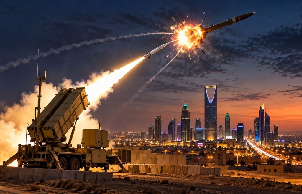 Saudi-Led Coalition Intercepts Houthi Ballistic Missile Aimed at Riyadh
