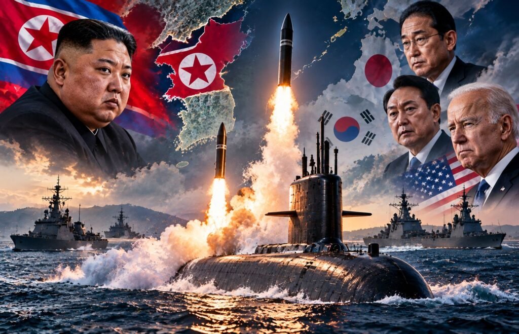 North Korea Test-Fires Submarine-Launched Ballistic Missiles, Raising Regional Tensions