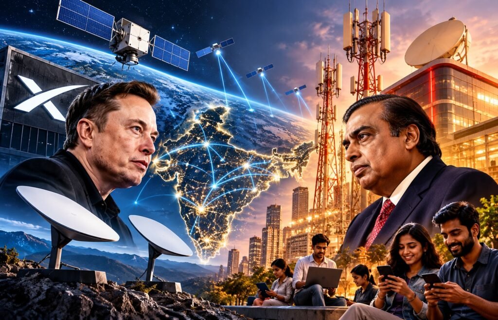 Starlink’s India Launch Delay: What We Know Elon Musk’s Starlink Racing Against Ambani’s Jio in India