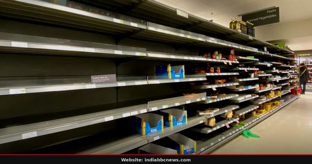 Beans and water vanish from shelves after stockpiling warning